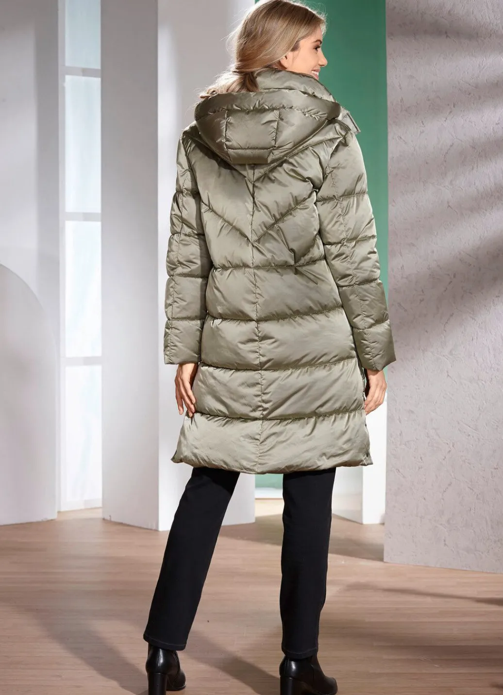 Damen Mona Wintermäntel<Kurzmantel mit Reißverschlusstaschen