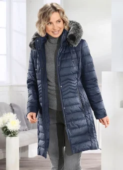 Damen Mona Wintermäntel<Kurzmantel mit seitlicher Längssteppung