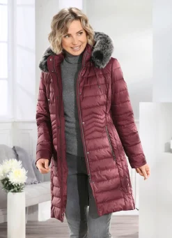 Damen Mona Wintermäntel<Kurzmantel mit seitlicher Längssteppung