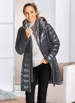 Damen Mona Wintermäntel<Kurzmantel mit seitlicher Längssteppung