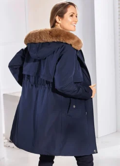 Damen Mona Wintermäntel<Kurzmantel mit verdeckter Klettleiste