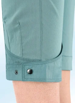 Damen Mona Lange Hosen<7/8-lange Hose mit kontrastfarbenem Zierband