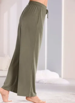 Damen Mona Schlafanzüge<Lange Laurina Lounge-Hose, mit Kordelzug und Taschen