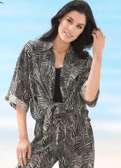 Damen Mona Strandkleider<Laurina Bluse mit kurzen Ärmeln