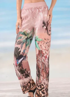 Damen Mona Strandkleider<Laurina Hose mit farbbrillantem Druckdessin