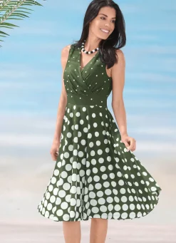 Damen Mona Strandkleider|Sommerkleider<Laurina Kleid mit ausgestelltem Rockteil