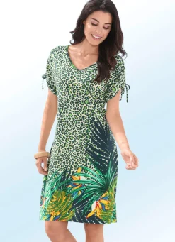 Damen Mona Strandkleider<Laurina Kleid mit farbbrillantem Druckdessin