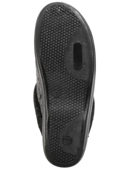 Online Laurina Pantoffel aus changierendem Cord-Material mit Filzbesatz Damen Hausschuhe