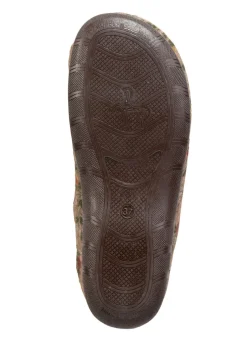 Laurina Pantoffel aus floral bedrucktem Filzmaterial Damen Hausschuhe
