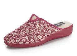 Hot Laurina Pantoffel mit Blumen-Stickerei Damen Hausschuhe