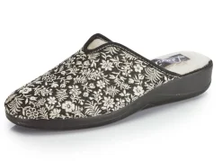 Best Laurina Pantoffel mit Blumen-Stickerei Damen Hausschuhe