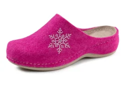 Outlet Laurina Pantoffel mit pfiffiger Nietenzier Damen Hausschuhe