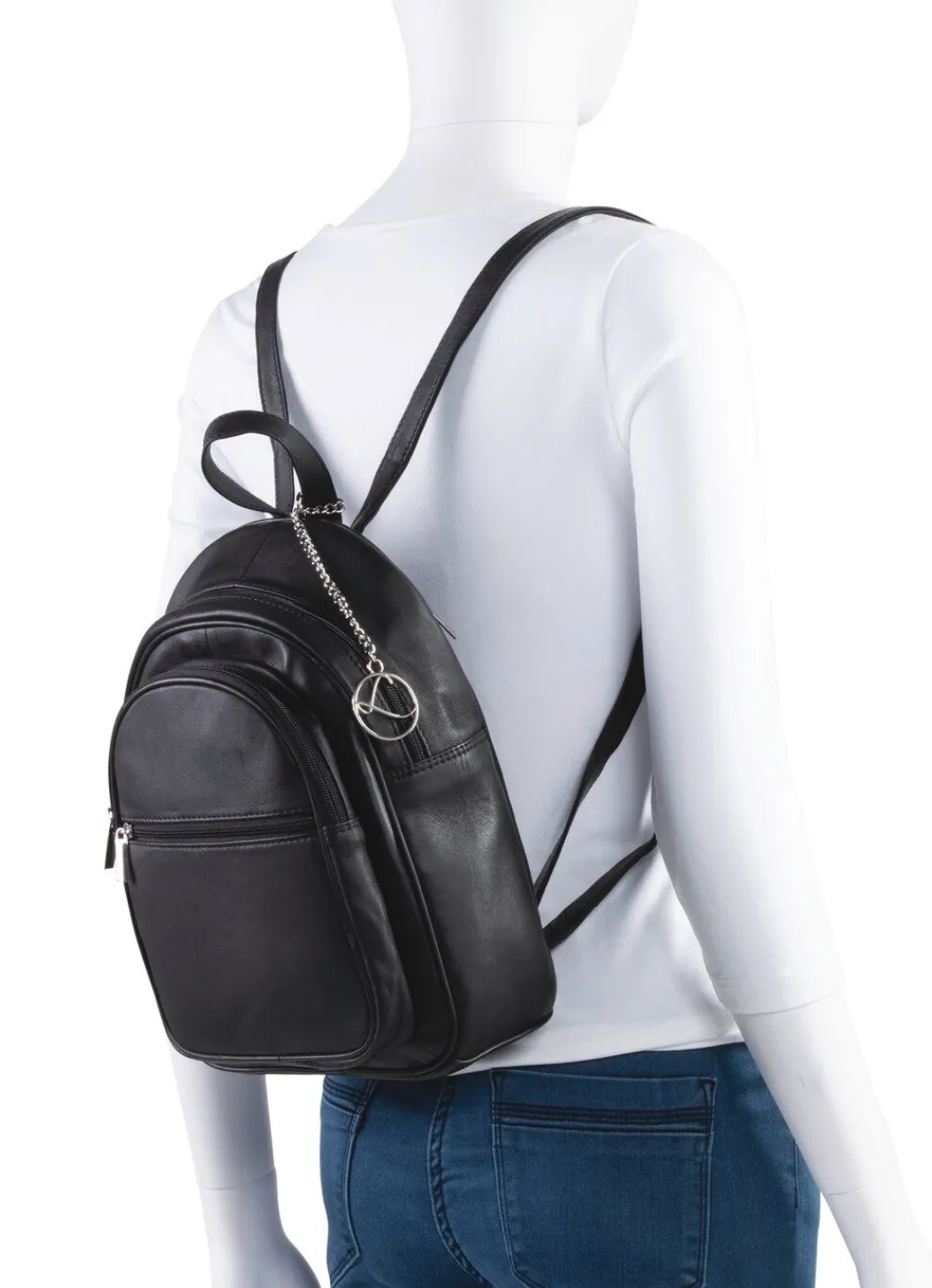 Outlet Laurina, Rucksack, Damen, mit zwei verstellbaren Umhängeriemen Handtaschen