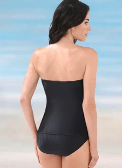 Damen Mona Tankinis<Laurina Tankini mit platziertem Druckdessin und abnehmbaren Trägern
