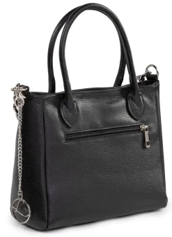 Online Laurina Tasche aus genarbtem Kalb-Nappaleder mit Zierkette Handtaschen