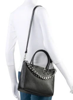 Online Laurina Tasche aus genarbtem Kalb-Nappaleder mit Zierkette Handtaschen