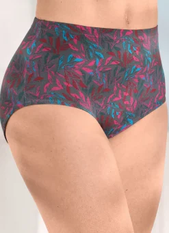 Hot Laurina Viererpack Slips mt buntem Druckdessin Damen Slips