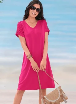 Damen Mona Strandkleider|Sommerkleider<Laurina Zweierpack Kleider mit Stickereispitze
