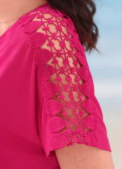 Damen Mona Strandkleider|Sommerkleider<Laurina Zweierpack Kleider mit Stickereispitze