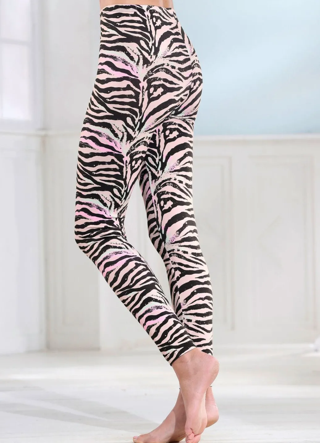 Damen Mona Leggings<Laurina Zweierpack Leggings mit Gummizug im Bund