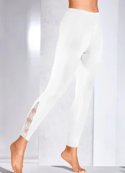 Damen Mona Leggings|Freizeithosen<Leggings mit Spitzeneinsatz
