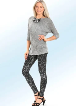 Damen Mona Schlupfhosen|Leggings<Leggings mit trendiger Tierfell-Dessinierung