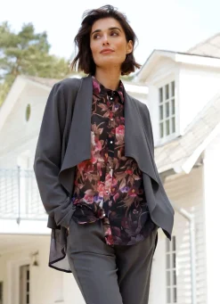 Damen Mona Blazer<Leichtblazer mit Schalkragen