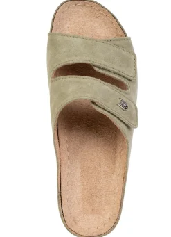 Clearance Leichte Damen-Pantoletten, Weite G, mit Klettverschluss Damen Pantoletten