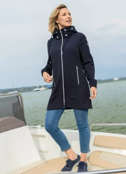 Damen Mona Übergangsjacken|Funktionsjacken<Longjacke aus Softshell