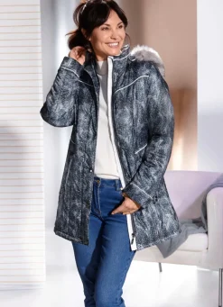 Damen Mona Winterjacken<Longjacke mit abnehmbarer Kapuze