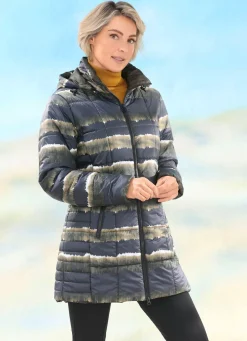 Damen Mona Winterjacken<Longjacke mit Fantasiedessin