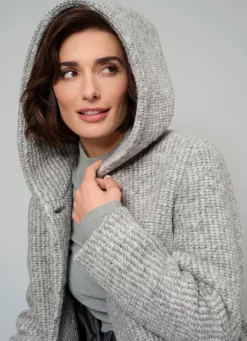 Damen Mona Übergangsjacken<Longjacke mit fester Kapuze
