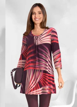 Best Longshirt mit rundem Halsausschnitt Damen Longshirts