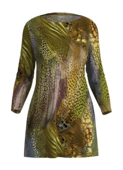 Sale Longshirt mit U-Boot-Ausschnitt Damen Longshirts