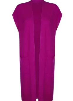 Discount Long-Strickweste aus Kaschmir Damen Strickwesten|Basics