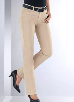 Damen Mona Schlupfhosen|Lange Hosen<Magic-Jeans in 5-Pocket-Form