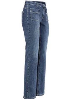 Damen Mona Lange Hosen|Jeans<Magic-Jeans mit ausgestellter Beinweite