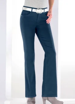 Damen Mona Lange Hosen|Jeans<Magic-Jeans mit modisch weiterem Beinverlauf
