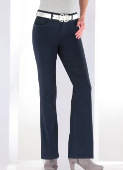 Damen Mona Lange Hosen|Jeans<Magic-Jeans mit modisch weiterem Beinverlauf