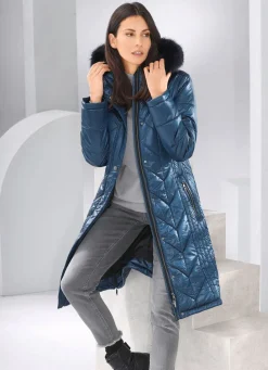 Damen Mona Wintermäntel<Mantel mit figurfreundlicher Längssteppung