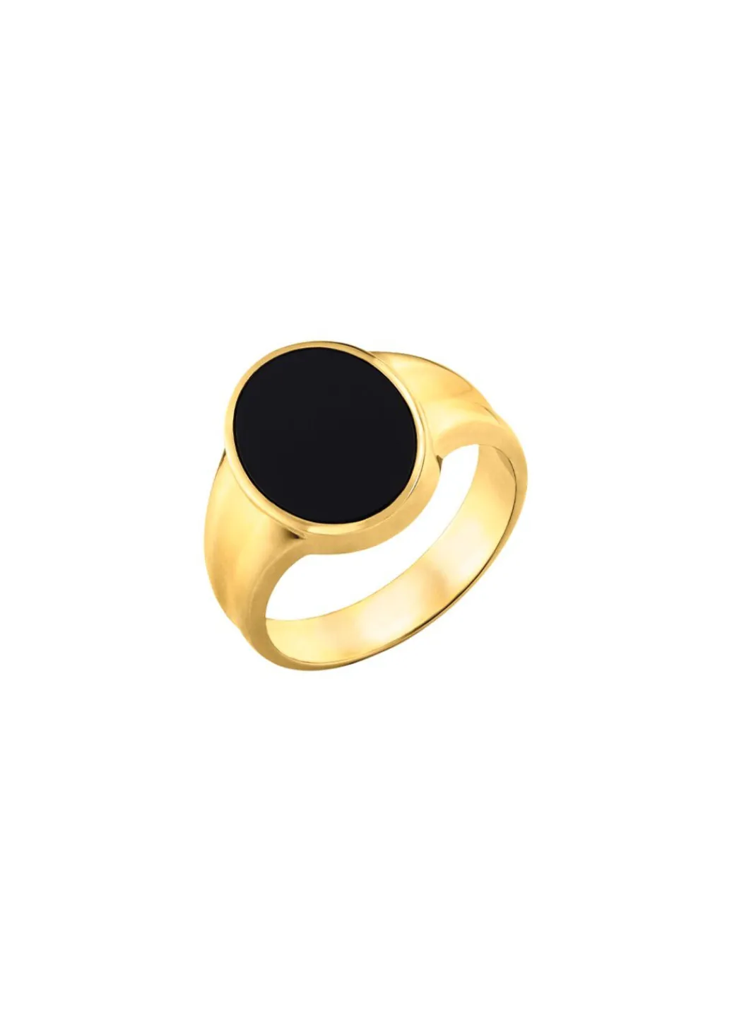 Clearance Maskuliner Herrenring mit Onyx Herren Ringe