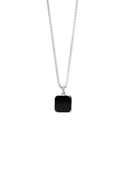 Clearance Maskuliner, stilvoller Anhänger mit echt schwarzem Achat Herren Modeschmuck|Anhänger