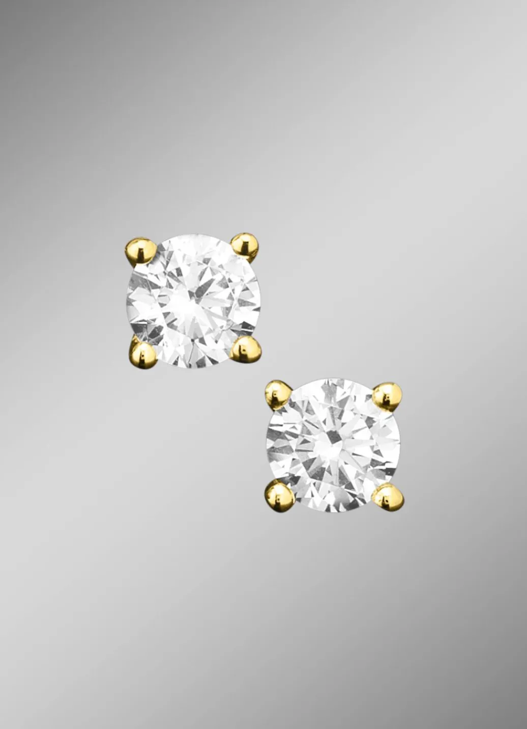 Best Massive Ohrstecker mit Brillant Damen Ohrschmuck