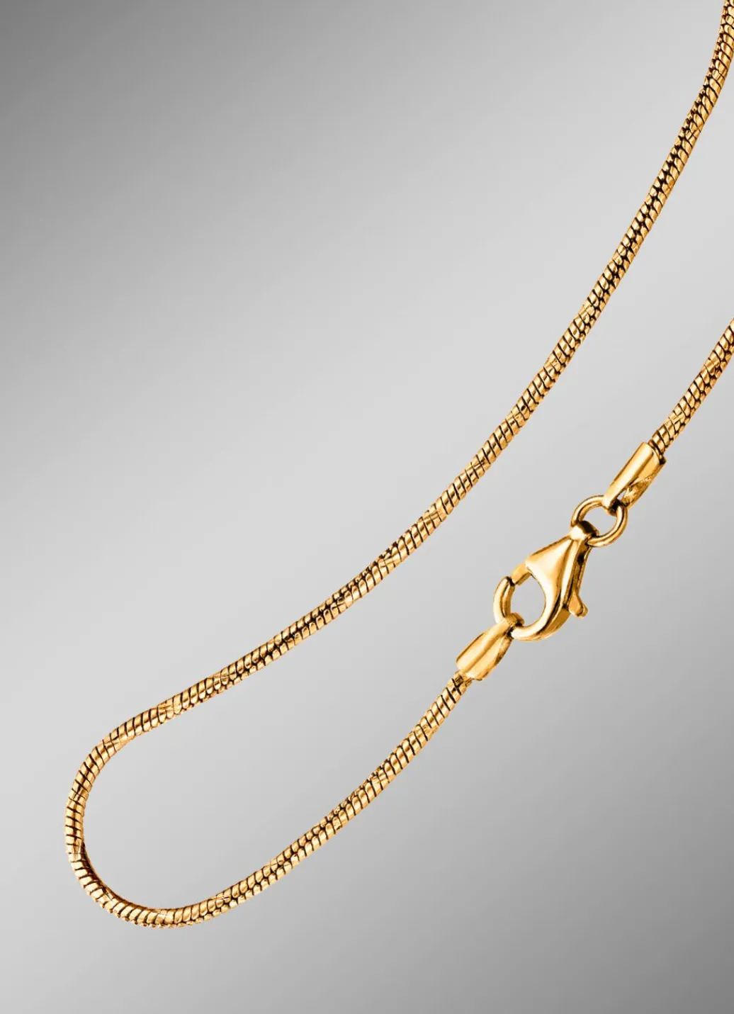 Sale Massive Schlangenkette mit Karabiner Verschluss Damen Halsketten