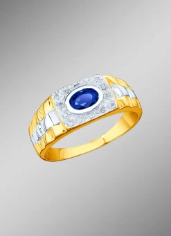 Hot Massiver Partnerring in Bicolor aus Gold Damen Ringe|Ringe