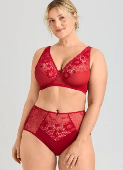 Miss Mary Miederslip mit unterlegter Elastikspitze Damen Slips