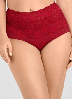 Online Miss Mary Miederslip mit unterlegter Elastikspitze im Vorderteil Damen Slips|Miederhosen