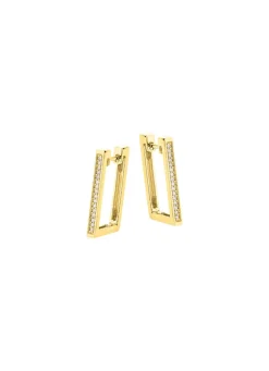 Damen Mona Ohrschmuck<Moderne Creolen mit Brillanten