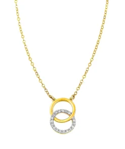 Moderne Halskette mit 18 Diamanten Damen Halsketten