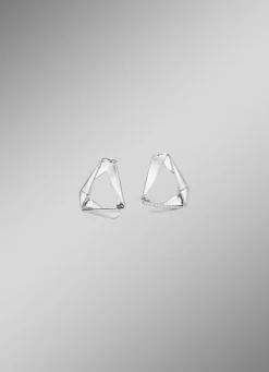 Damen Mona Ohrschmuck<Moderne Klappcreolen mit Zirkonia